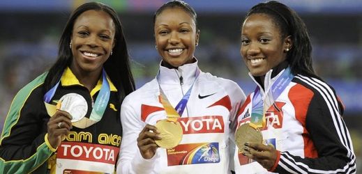 Dopingoví hříšníci Jamajčanka Brownová(vlevo) a Kelly-Ann Baptisteová.