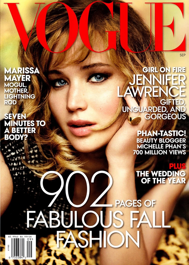 Herečka je na zářijové titulce prestižního časopisu Vogue. (Foto: profimedia.cz)