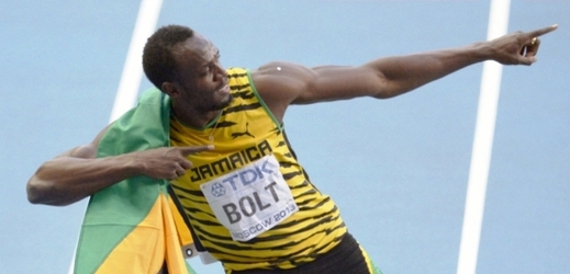 Usain Bolt získal na mistrovství světa v Moskvě tři zlaté medaile.