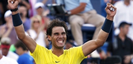 Španěl Rafael Nadal se raduje z triumfu v Cincinnati.