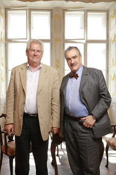 Miloš Zeman (vlevo) a Karel Schwarzenberg.