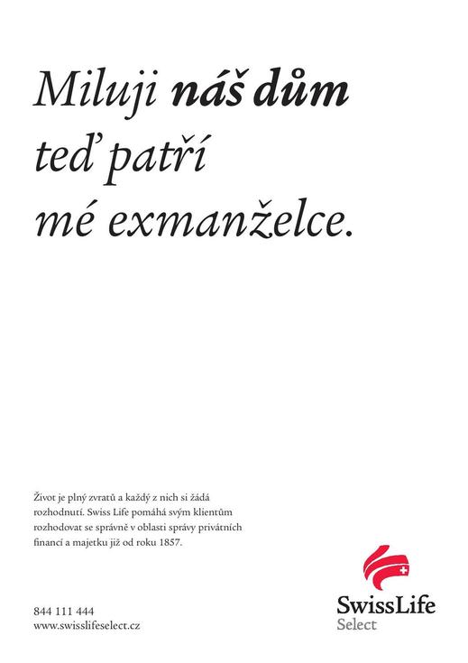 Reklama SwissLife.