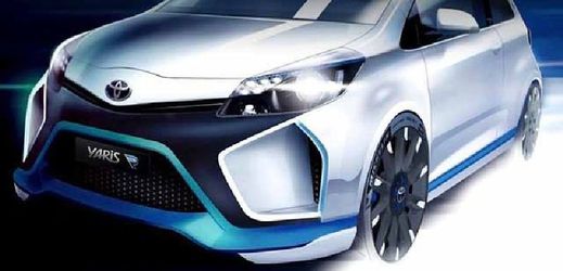Koncept Toyota Yaris Hybrid R zatím pouze v nákresu.