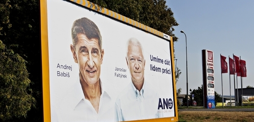 Andrej Babiš už má své billboardy jisté.