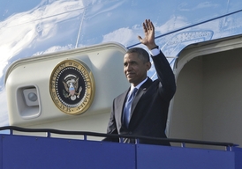 Obama se ve Stockholmu zastavil při cestě do Petrohradu, kde se koná summit skupiny zemí G20.