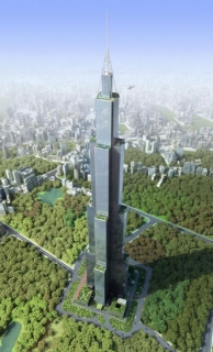 Dokončení mrakodrapu Sky City se plánuje na duben 2014.