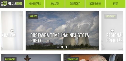 Homepage webu Mediainfo.