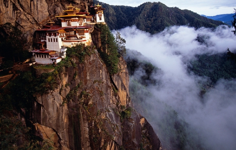 Tygří hnízdo, Bhútán. (Foto: Profimedia.czPaul Harris/JAI/Corbis)