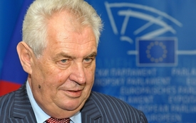 Prezident Miloš Zeman v Bruselu.