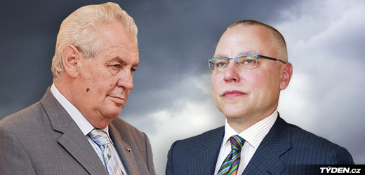 Miloš Zeman (vlevo) a Zdeněk Bakala.