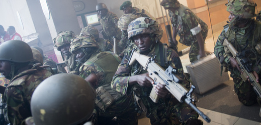 Armáda zasahuje v Nairobi.