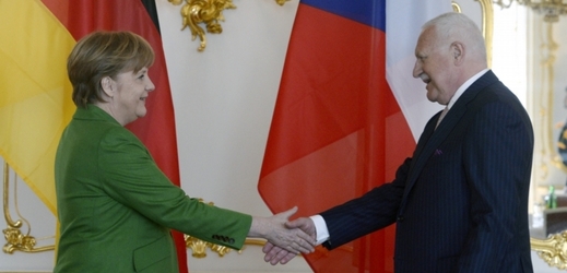 Angela Merkelová a Václav Klaus.