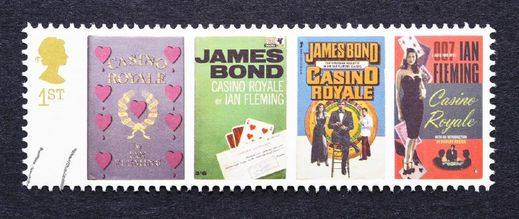 První knižní bondovka, Casino Royale, se objevila i na britských poštovních známkách.