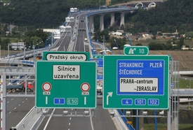 Jižní část Pražského okruhu.