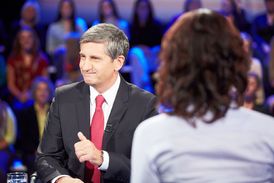Michael Spindelegger při televizní debatě.