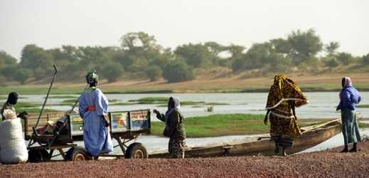 Africká řeka Niger.