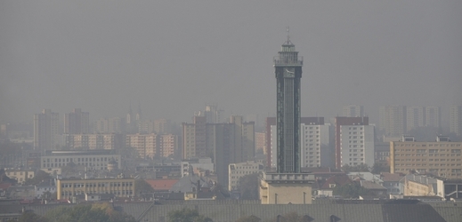 Smog v Ostravě.