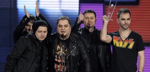 Skupina Desmod při předávání cen Slávik v roce 2011.