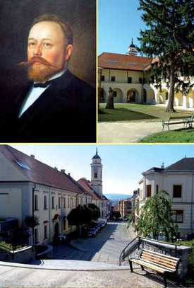 Pohlednice letos vydaná v Uherském Brodě ke 100. výročí úmrtí Václava Kounice.