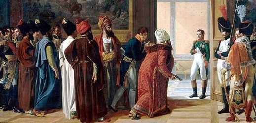 Perská delegace roku 1807 v Paříži. 