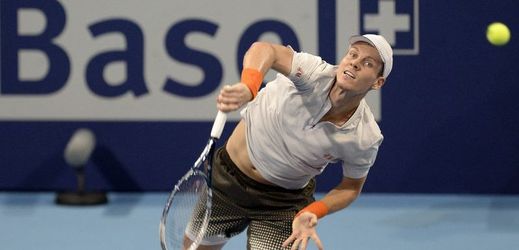 Česká tenisová naděje na Turnaji mistrů Tomáš Berdych.