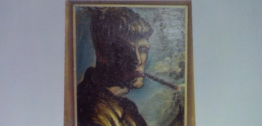 Autoportrét Otty Dixe, který byl zabaven v mnichovském bytě.