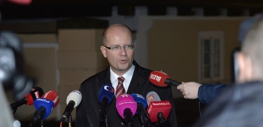 Předseda sociální demokracie Bohuslav Sobotka.