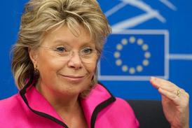 Eurokomisařka pro spravedlnost Viviane Redingová.