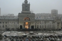 Momentka z výbuchu ve Volgogradu.