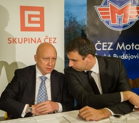 Šéf ČEZ Daniel Beneš (vlevo).