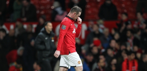 Zklamaný Wayne Rooney.