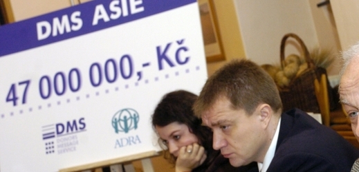 Češi loni na DMS zprávách darovali přes 35 milionů korun.