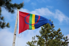 Sámská vlajka.