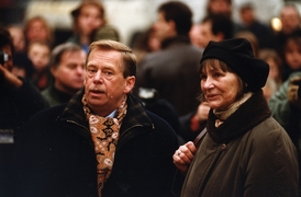 Dana Němcová s bývalým prezidentem Václavem Havlem.