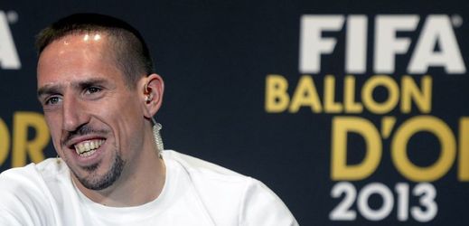 Francouzský fotbalista Franck Ribéry na vyhlášení nejlepšího fotbalisty světa.
