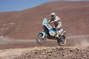 Motocyklista David Pabiška zaznamenal nejlepší svůj výsledek na Rallye Dakar.