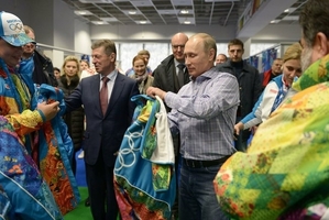 Prezident Putin v Soči. Je to JEHO olympiáda.