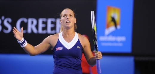 Dominika Cibulková při finále Australian Open.