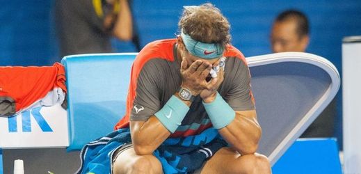 Zklamaný Rafael Nadal.