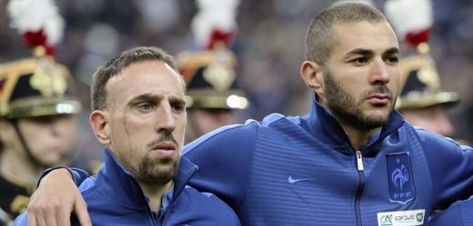 Franck Ribéry (vlevo) a Karim Benzema.