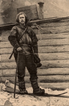 Norský polárník, přírodovědec a nobelista Fridtjof Nansen podnikl v roce 1888 šestisetkilometrovou expedici napříč Grónskem na lyžích.