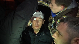 Počátkem ledna se stal Lucenko obětí útoku ze strany policejních jednotek.