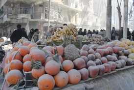 Tržiště v Aleppu.