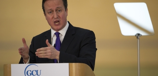 Cameron apeluje na Skoty, aby se neodtrhávali (Olympic Park, Stratford, East London).
