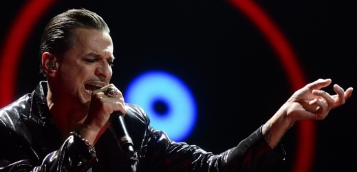 Zpěvák Dave Gahan z britské skupiny Depeche Mode, která vystoupila v Praze. 