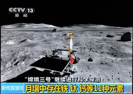 Záběry čínské televize CCTV.