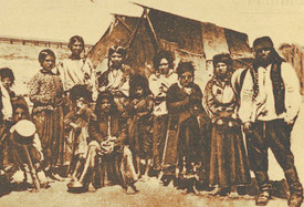 Romové na dobové pohlednici.