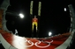 Německý skokan na lyžích Severin Freund při odrazu z můstku. (Foto: ČTK/AP Photo/Dmitry Lovetsky)