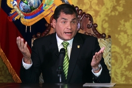 Ekvádorský prezident Raffael Correa.