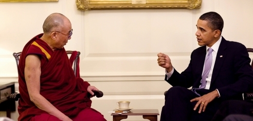 Barack Obama s dalajlamou v roce 2010.